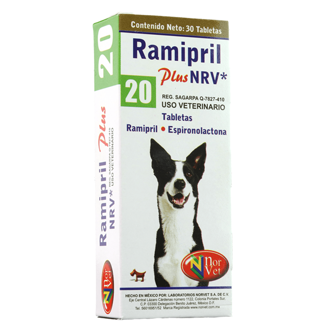 Ramipril Plus 20, 30 Tabletas - Norvet Ramipril Plus 20, 30 Tabletas - Norvet